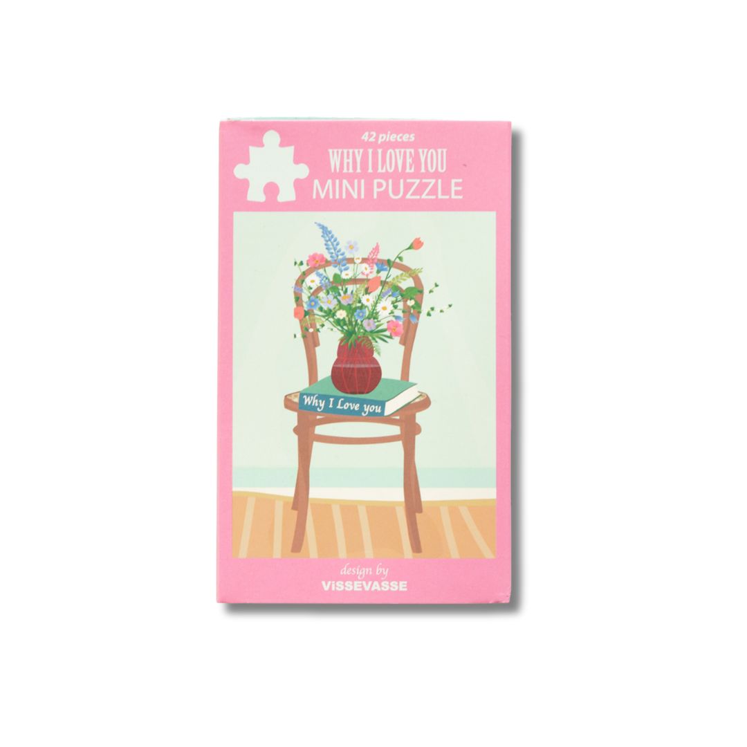 Why I Love You – mini puslespil 42 brikker puzzle vissevasse