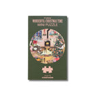 Wonderful Christmas Time – mini puslespil Ø11 cm rundt Vissevasse kalendergave puzzle