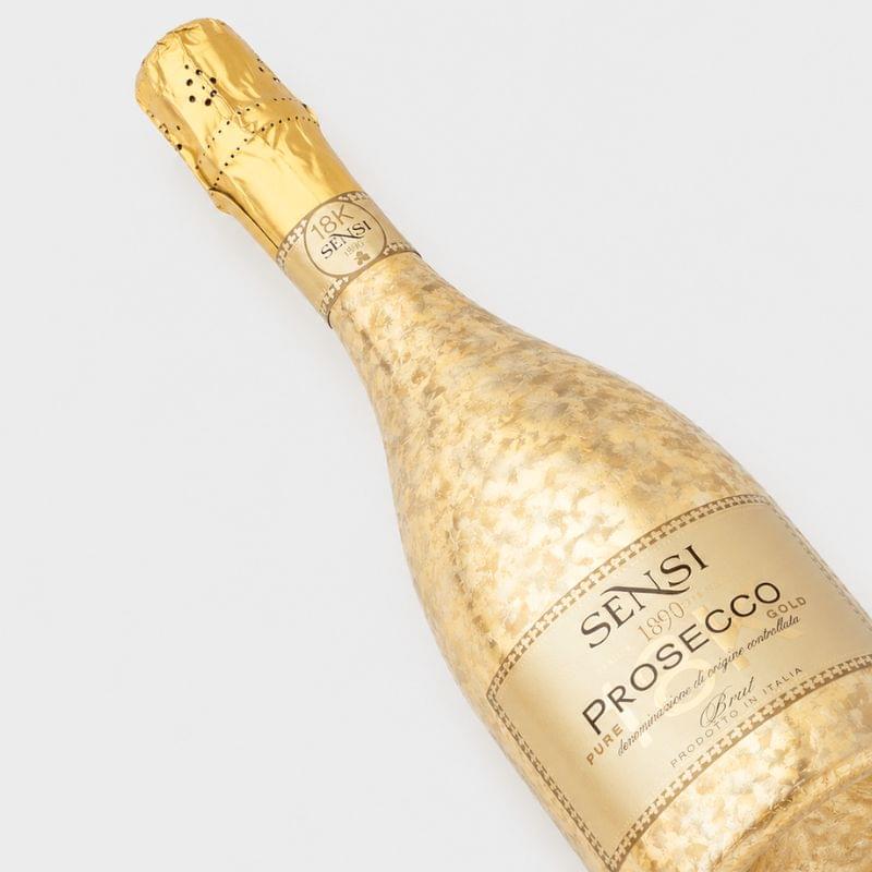 Sensi 18K Prosecco Brut i eksklusiv guld flaske