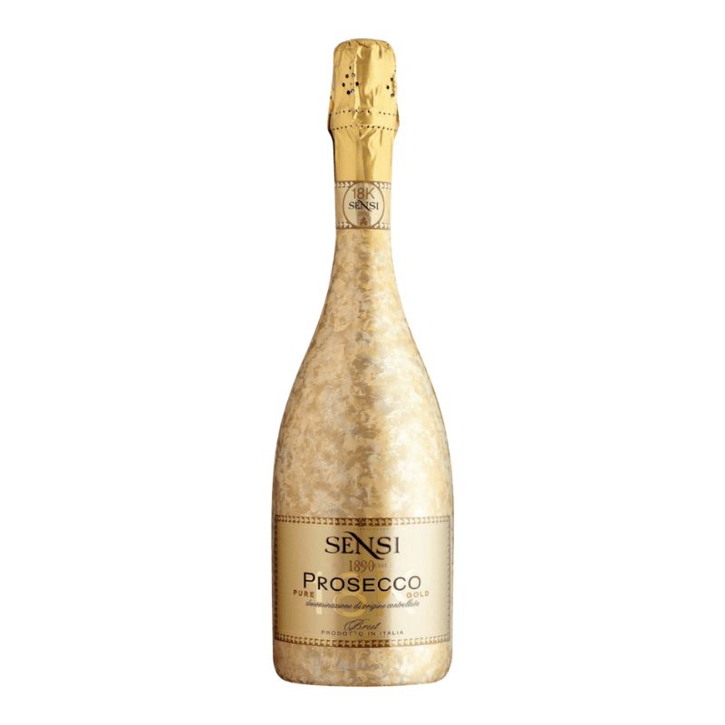 Sensi 18K Prosecco Brut i eksklusiv guld flaske