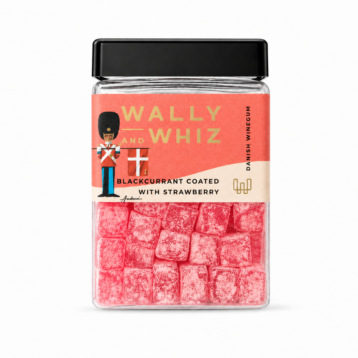 Wally &amp; Whiz Blackcurrant Strawberry gourmet winegum jordbær solbær