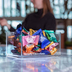 Simply Chocolate - Akrylkasse med flowpacks