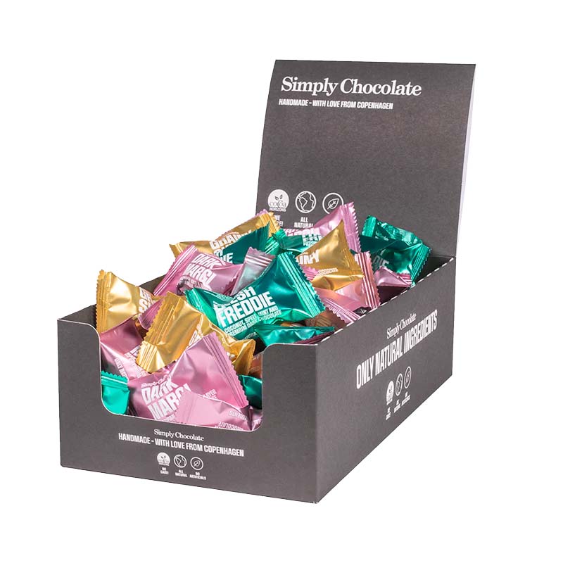 Simply Chocolate - Mix Flowpack (75 stk)